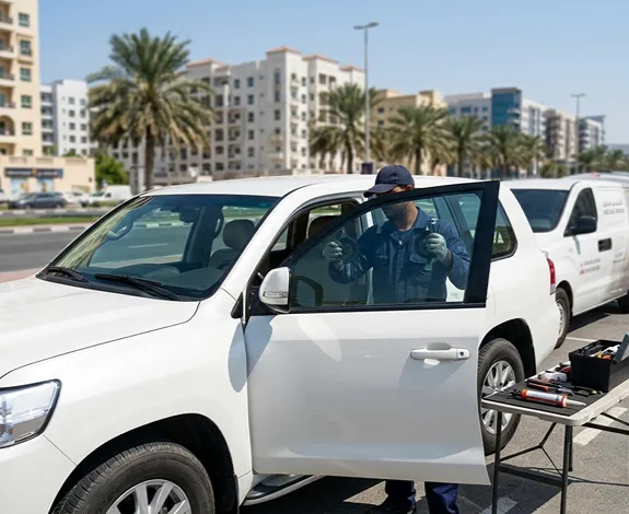 Mobile Front Passenger Window Glass Replacement Services In Dubai